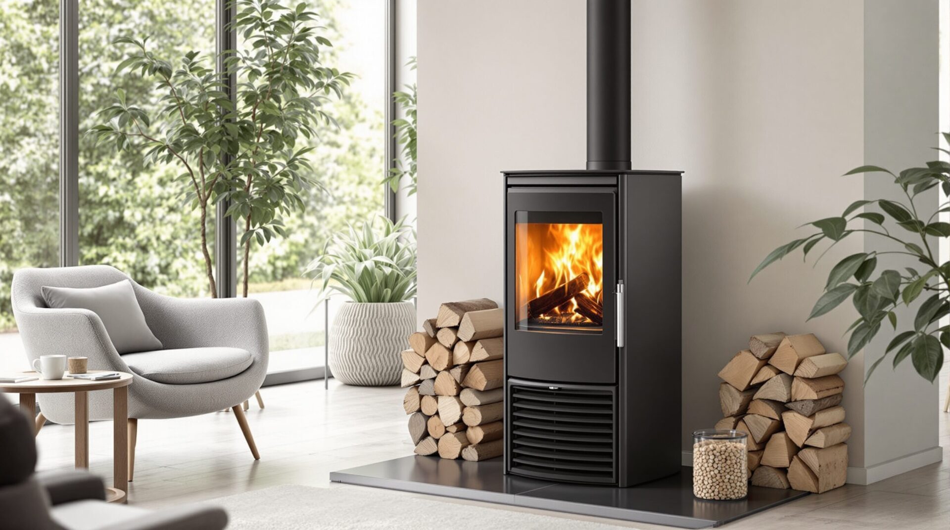 poêle mixte bois granulés