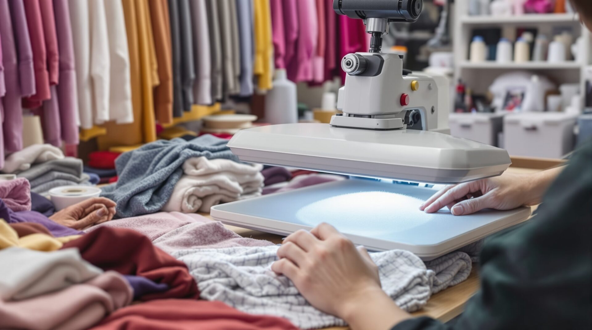 presse a chaud flocage