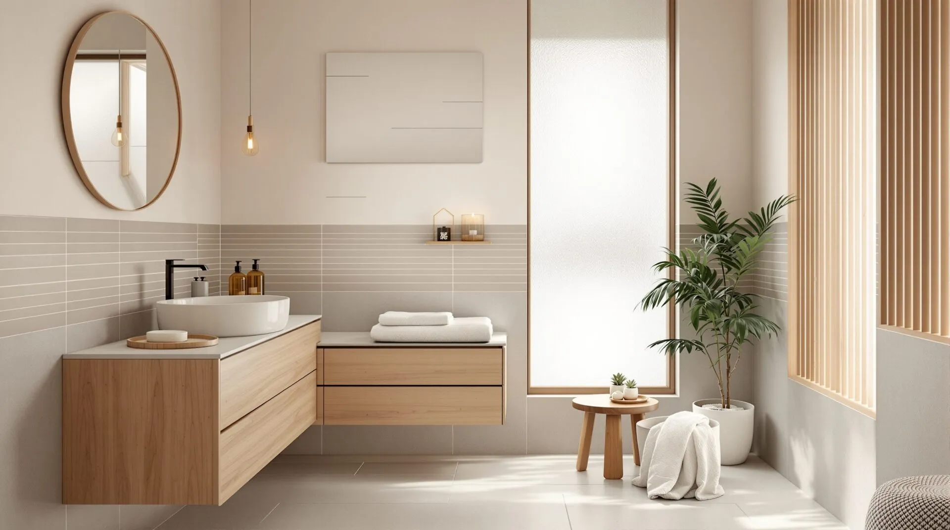 zen couleur petite salle de bain