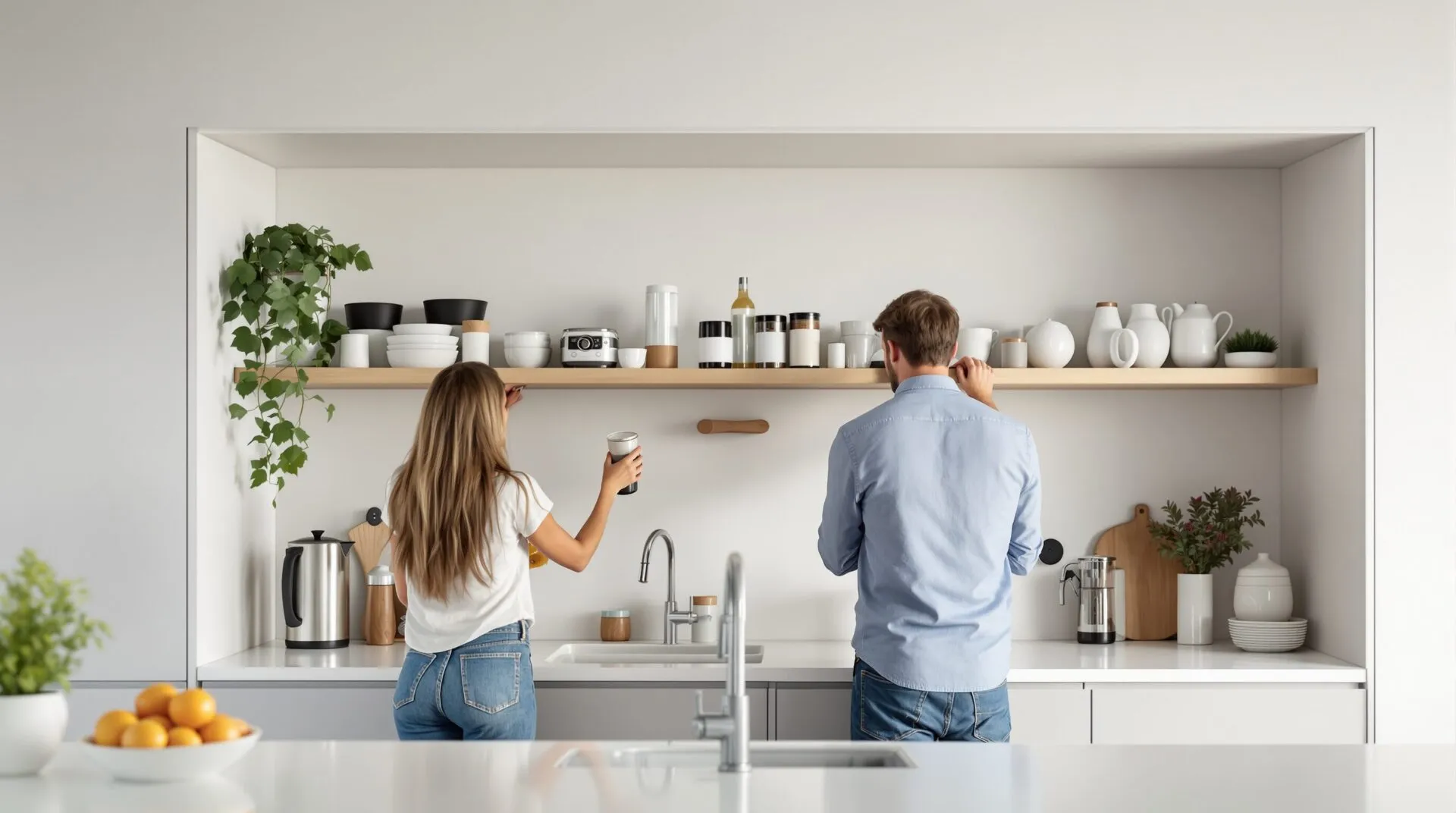 cuisine avec niche ouverte