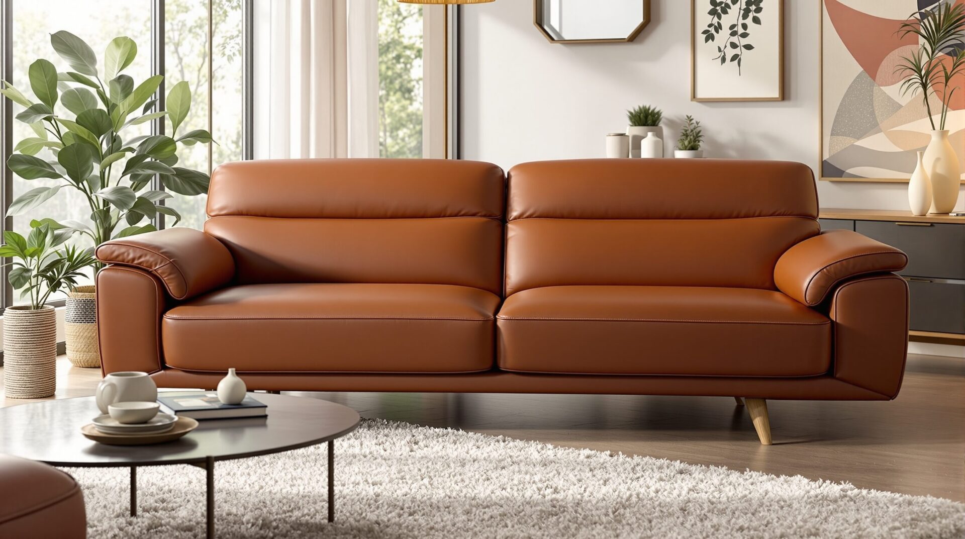 canapé convertible cuir