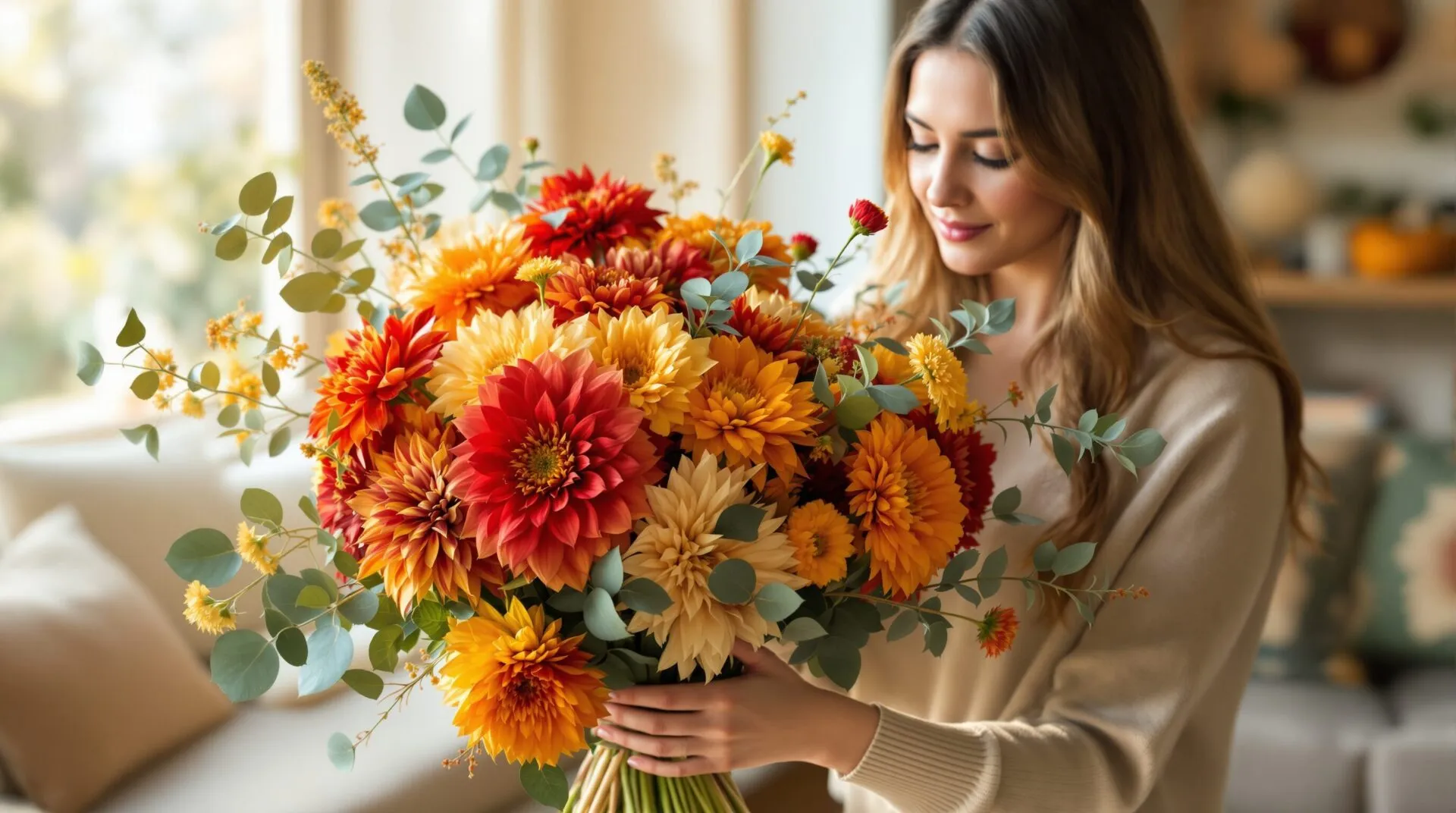 bouquets d'automne art floral
