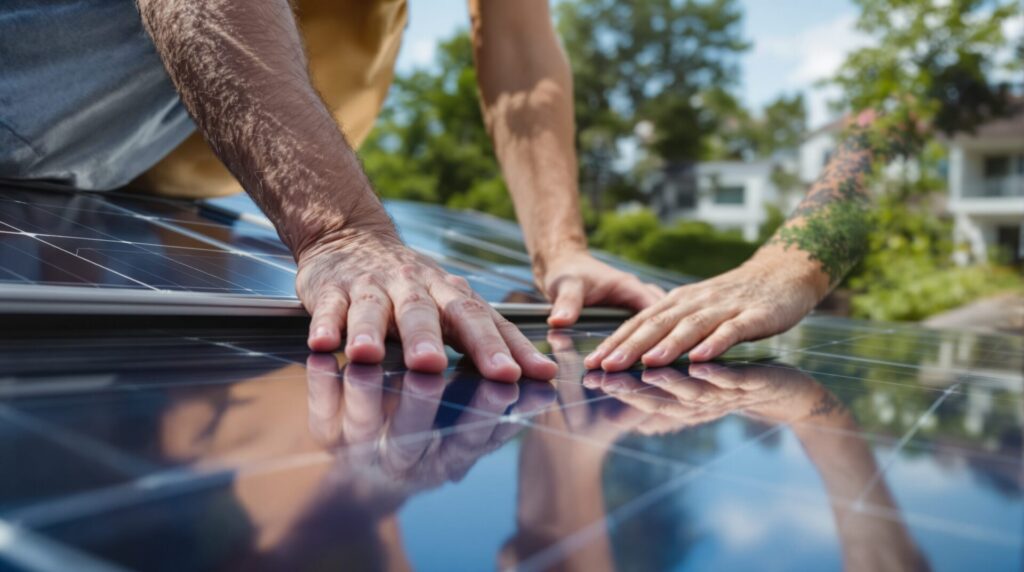 panneau solaire autocollant