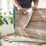 Relooker un meuble avec un film adhésif effet bois pour une rénovation facile et bluffante