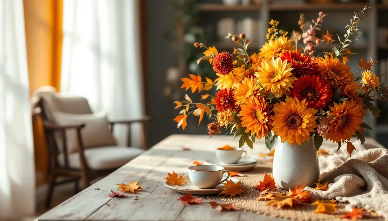 bouquets d'automne art floral