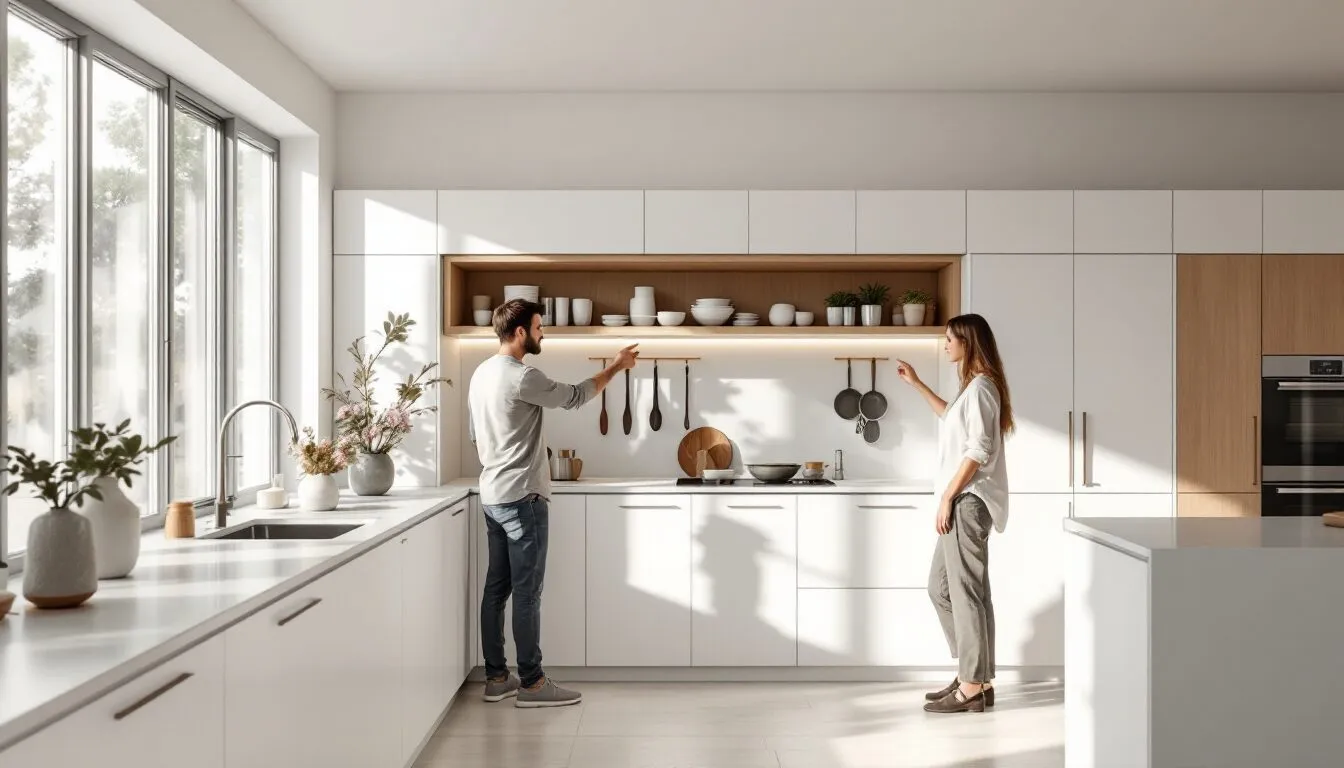 cuisine avec niche ouverte