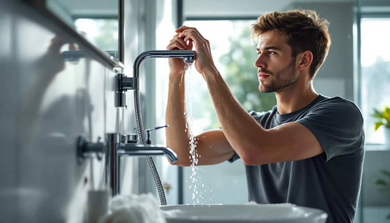 douche qui fuit goutte à goutte