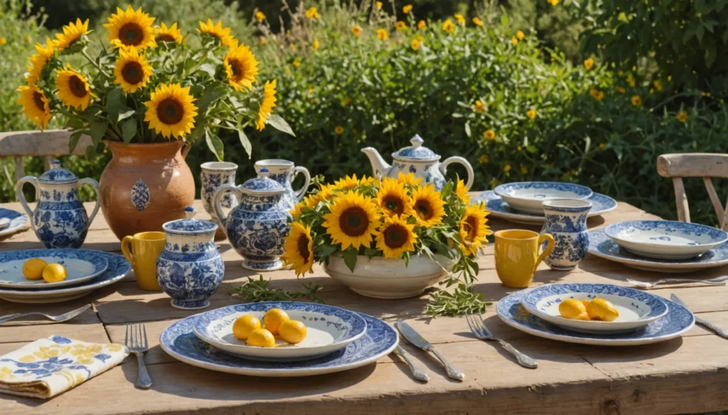 vaisselle provençale traditionnelle