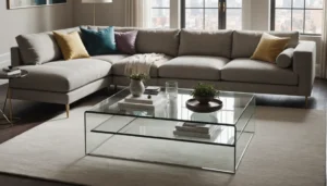 table basse en verre design italien