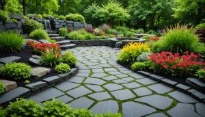 idee deco jardin avec ardoise