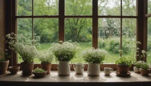 plante avec petites fleurs blanches
