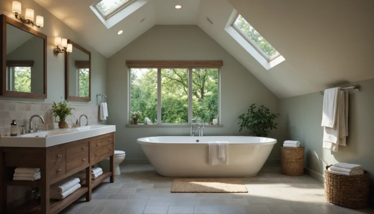 baignoire sous pente de toit
