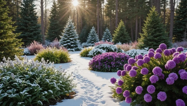 buisson résistant à l’hiver à fleurs violettes