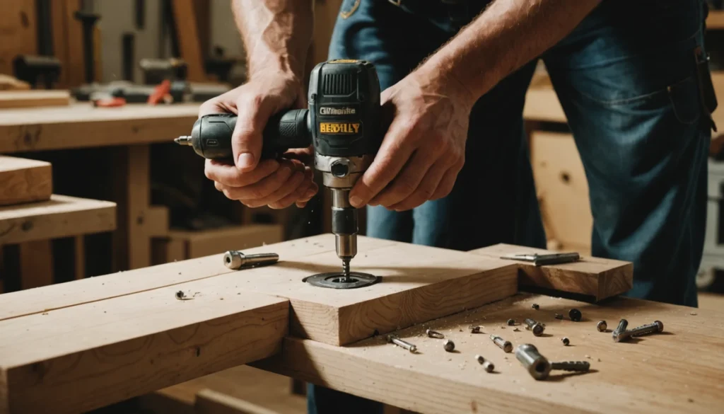 fixation charge lourde dans bois