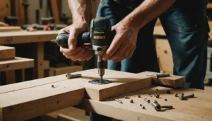fixation charge lourde dans bois