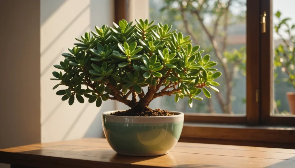 arbre de jade fleuri