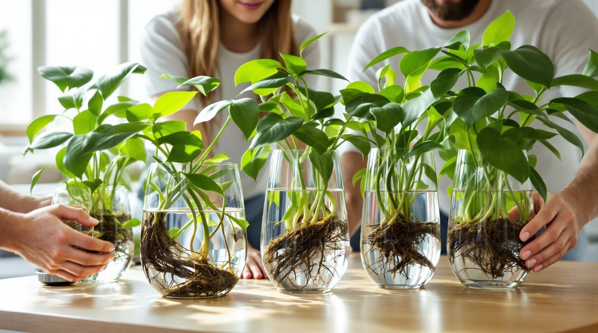 Plante Sans Terre Dans Leau