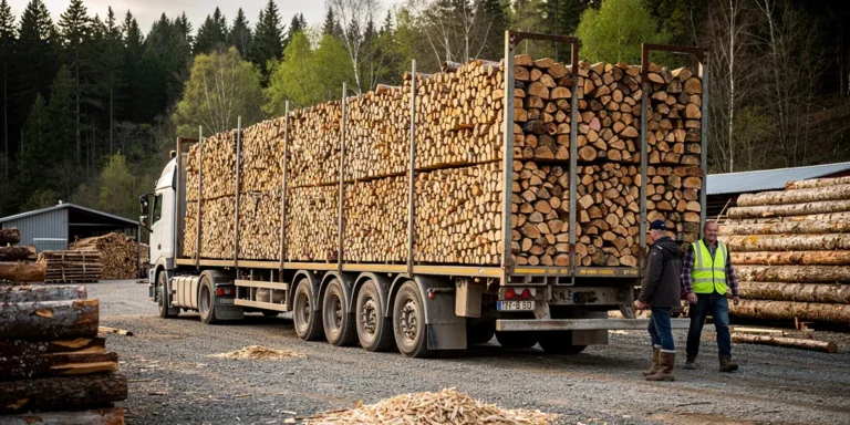 prix d'un semi remorque de bois de chauffage en 2m