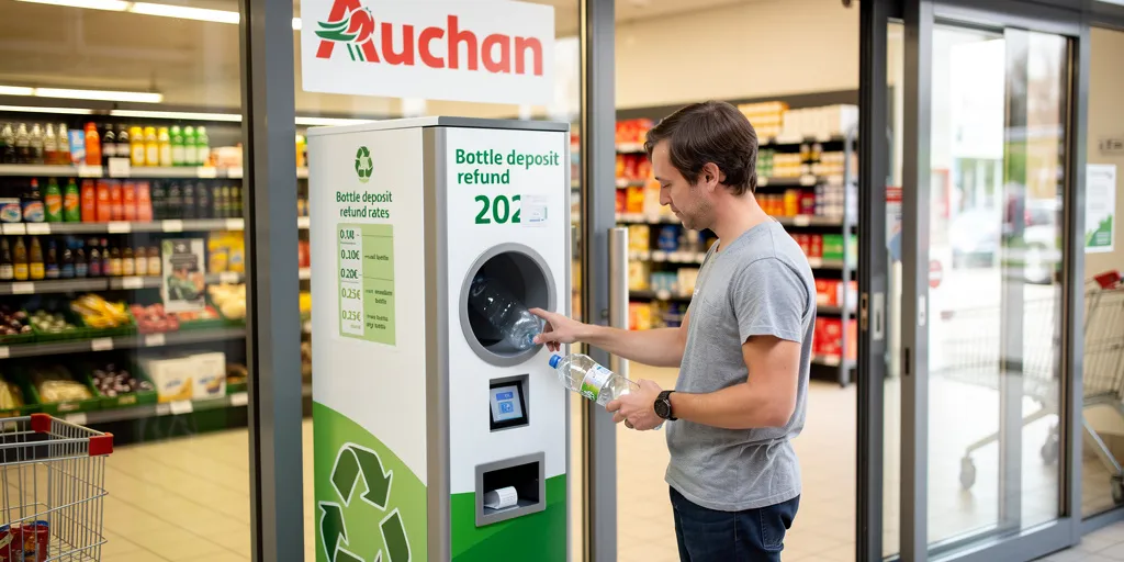 recyclage bouteille plastique tarif auchan