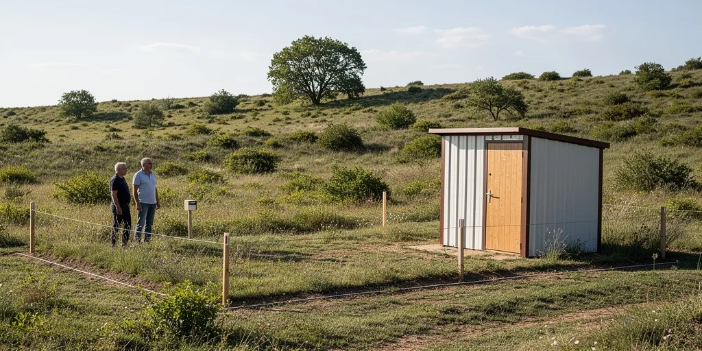 terrain non constructible avec cabanon cadastré