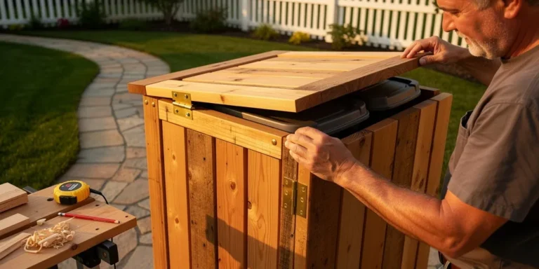 cache poubelle fait maison