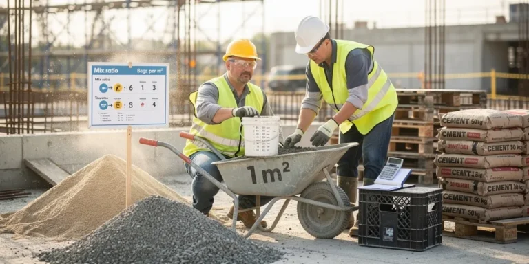 combien de sacs de ciment pour 1m3 de beton