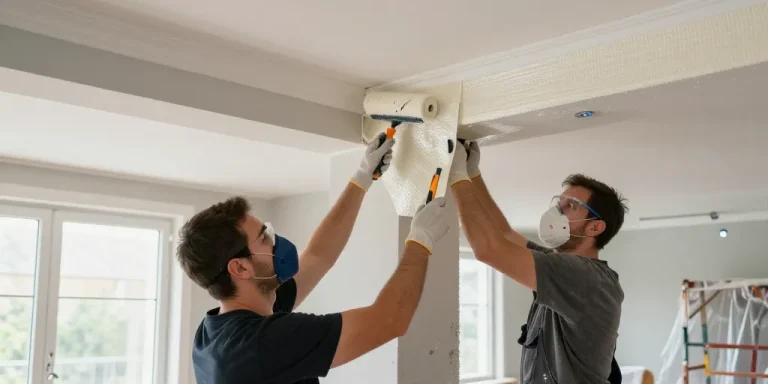 comment poser de la toile de verre sur un plafond