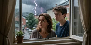 fenêtre ouverte orage
