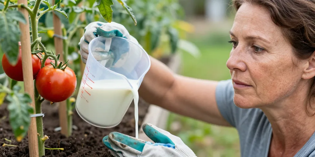 quand mettre du lait au pied des tomates