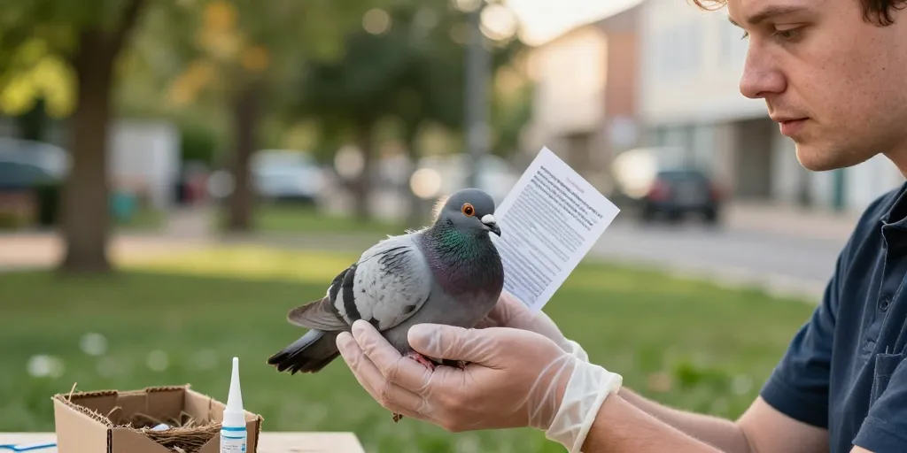 bébé pigeon