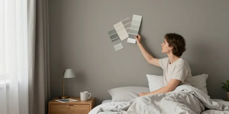 chambre gris taupe