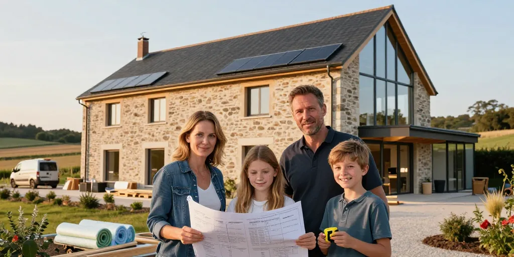 grange rénovée en maison