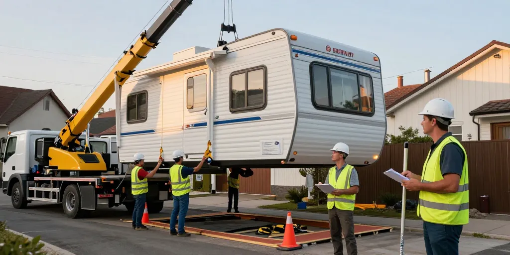 grutage mobil home tarif