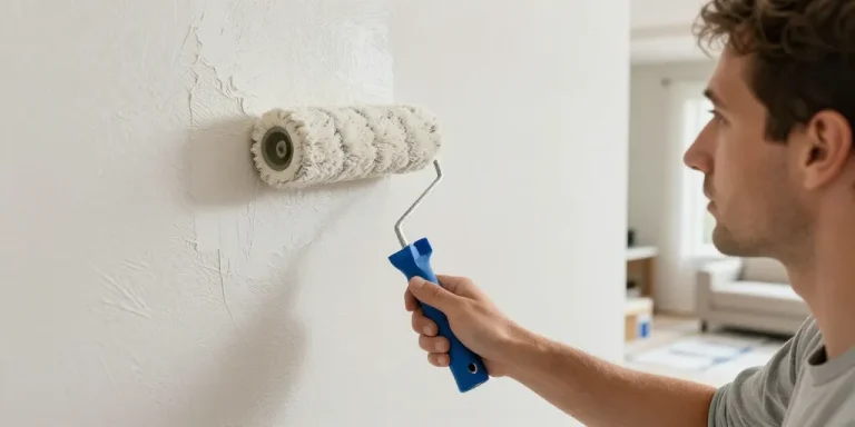 peindre mur crepis interieur