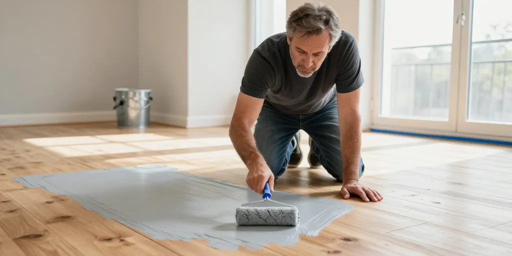 peindre un plancher