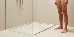 douche sans vitre