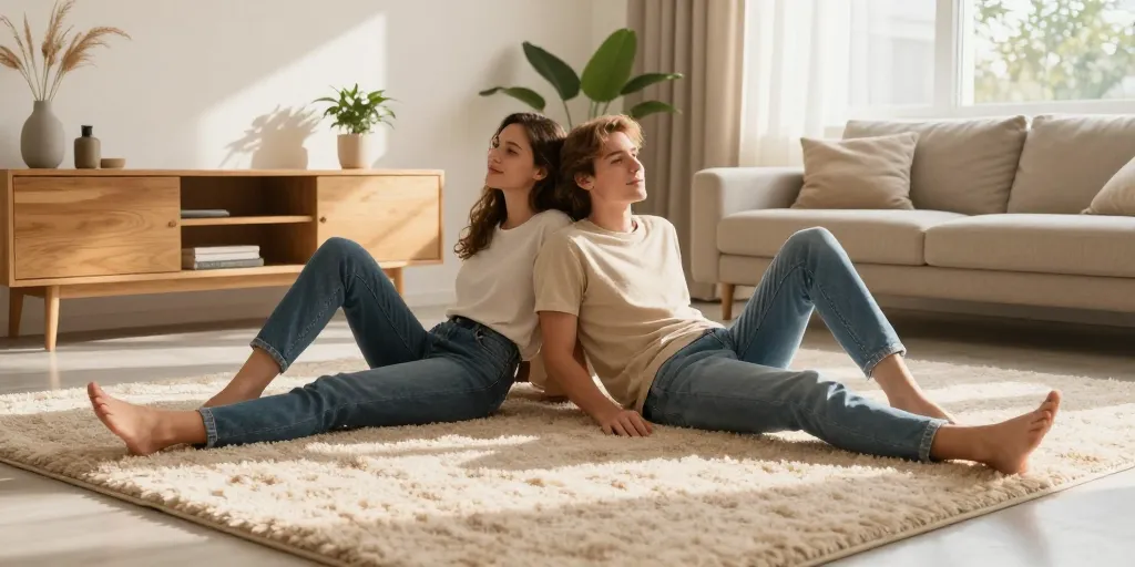 Pourquoi le tapis beige est l'atout secret d'un salon chaleureux ?