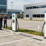 Bornes de recharge sur les parkings d’entreprise : ce que la réglementation impose