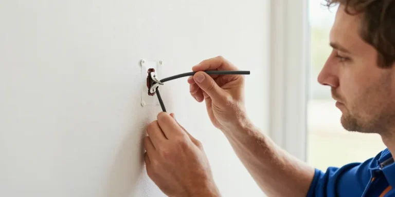 fixer câble mur sans percer