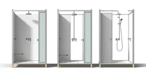 cabine de douche à l'étage